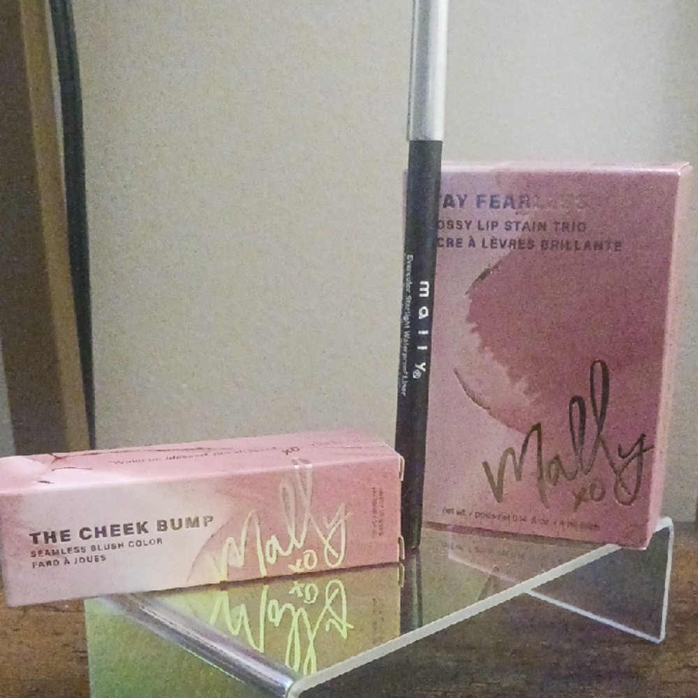 Mally Lip Stain Trio and Cheek Bump Set